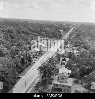 Journey to Suriname and the Netherlands Antilles  View over Paramaribo Date: 1947 Location: Paramaribo, Suriname Keywords: city images Stock Photo