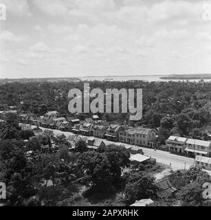 Journey to Suriname and the Netherlands Antilles  View over Paramaribo Date: 1947 Location: Paramaribo, Suriname Keywords: city images Stock Photo