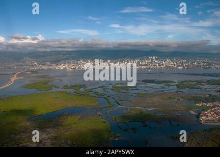 The coastline of Cebu in the Philippines Stock Photo