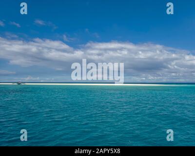 The idyllic Kalanggaman Island near Leyte in the Philippines Stock Photo