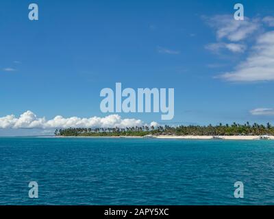 The idyllic Kalanggaman Island near Leyte in the Philippines Stock Photo