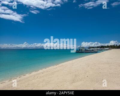 The idyllic Kalanggaman Island near Leyte in the Philippines Stock Photo