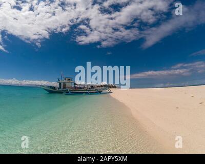 The idyllic Kalanggaman Island near Leyte in the Philippines Stock Photo