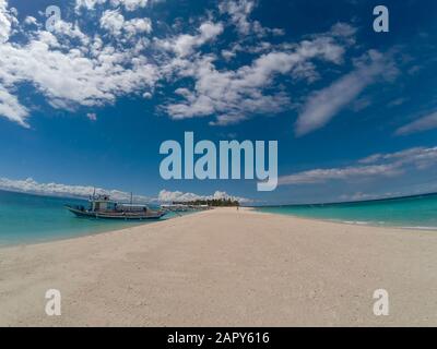 The idyllic Kalanggaman Island near Leyte in the Philippines Stock Photo