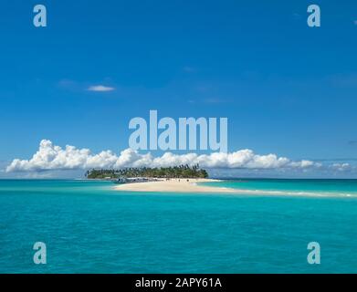 The idyllic Kalanggaman Island near Leyte in the Philippines Stock Photo