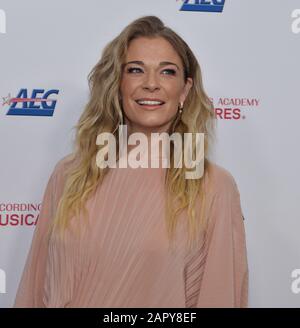 Los Angeles, USA. 25th Jan, 2020. LeAnn Rimes arrives for the MusiCares Person of the Year gala honoring Aerosmith at the Los Angeles Convention Center in Los Angeles on Friday, January 24, 2020. Photo by Jim Ruymen/UPI Credit: UPI/Alamy Live News Stock Photo