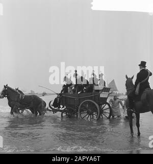 Te Scheveningen commemorated the landing and entry of Prince Willem Frederik. Spectators in 18th century clothing 1813-1863 Date: 30 November 1963 Location: Scheveningen, Zuid-Holland Keywords: Spectators, commemorations, entries, landings Personal name: FREDERIK, WILLEM PRINS Stock Photo