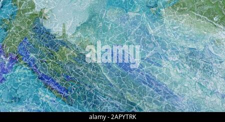 glossy multicolor marble background texture with veins Stock Photo