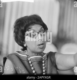 Josephine Baker in Castle Les Milandes Portrait J.B. Date: June 26, 1961 Location: France Personal name: Baker, Josephine Stock Photo