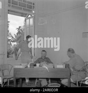 War volunteers in Malacca and Indonesia  Three officers Date: 1946 Location: Indonesia, Dutch East Indies Keywords: military Stock Photo