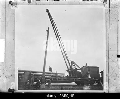 Electrification Railway line Dordt-Tilburg-Mararts Date: January 8, 1949 Keywords: railway lines Stock Photo