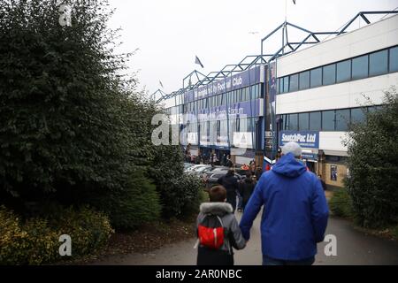 A general view of the stadium during the FA Cup fourth round match at St Andrew's Trillion Trophy Stadium, Birmingham. Stock Photo