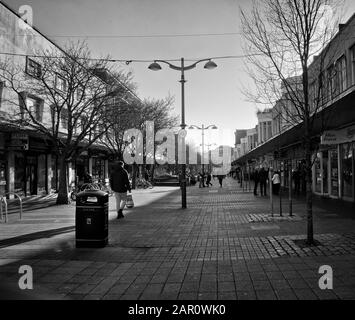 Southsea Hampshire UK shopping centre, 21 January 2020. Highstreet is dying due to large stores closing down. Stock Photo