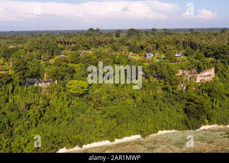 Aerial view of Bougainville, Papua New Guinea Stock Photo