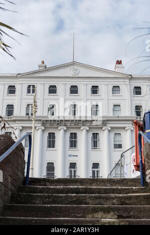 The Burlington Hotel, the Grand Parade, Eastbourne, East Sussex Stock Photo