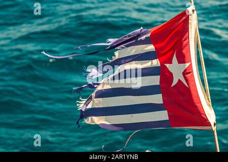 Morning Star (West Papua Flag) Stock Photo