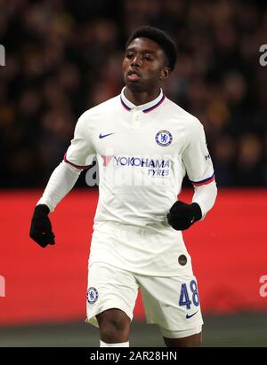 Chelsea's Tariq Lamptey during the FA Cup fourth round match at the KCOM Stadium, Hull. Stock Photo