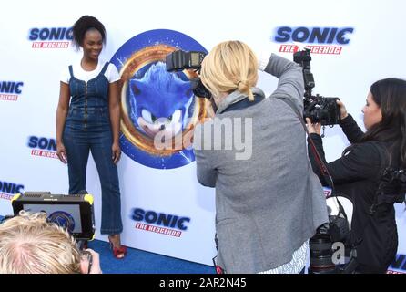 Los Angeles, California, USA 25th January 2020 Actress Tika Sumpter attends Paramount Pictures 'Sonic The Hedgehog' Family Day Event on January 25, 2020 at Paramount Studios in Los Angeles, California, USA. Photo by Barry King/Alamy Live News Stock Photo