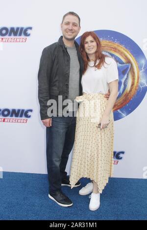 Toby Ascher, Lindsey Ascher 01/25/2020 'Sonic The Hedgehog' Family Day Event held at The Paramount Theater in Los Angeles, CA Photo by Izumi Hasegawa/HollywoodNewsWire.co Credit: Hollywood News Wire Inc./Alamy Live News Stock Photo