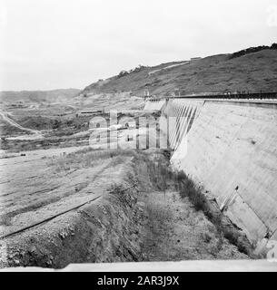 Zaire (formerly Belgian Congo) Inga project, dam in the river Zaire ...