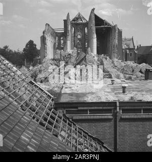 Devastations: Venray  Devastations Venray Date: 1945 Location: Limburg, Venray Keywords: Devastations, World War II Stock Photo