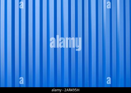 Blue metal sheet wall background. Vertical metal sheet background. Stock Photo