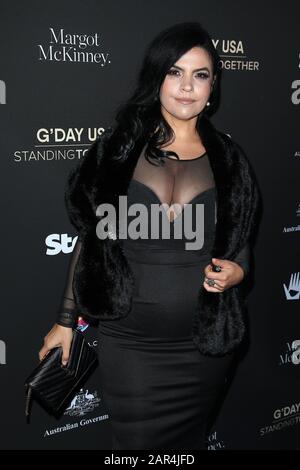 Vassy attends the  G'Day USA 2020 held at the Beverly Wilshire Four Seasons Hotel on January 25, 2020 in Beverly Hills, California, United States. (Photo by Art Garcia/Sipa USA) Stock Photo