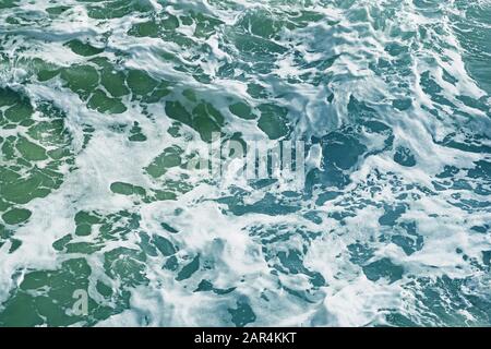 Abstract nature background. Ocean waves close-up Stock Photo