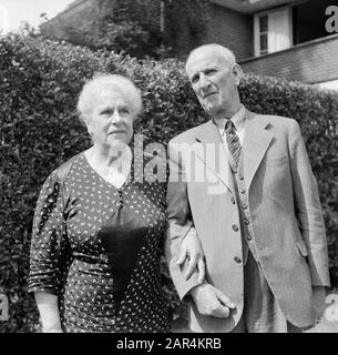 Family Photos  A man and a woman, probably the mother of Van de Poll, with his uncle Rien Datum: undated Location: Hilversum, Noord-Holland Keywords: men, women Personal name: Poll, [ ...] of the Stock Photo