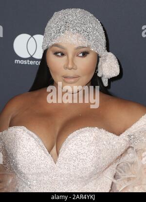 Lil' Kim  walking the red carpet at the Clive Davis' 2020 Pre-Grammy Gala held at The Beverly Hilton Hotel on January 25, 2020 in Los Angeles, California USA (Photo by Parisa Afsahi/Sipa USA) Stock Photo