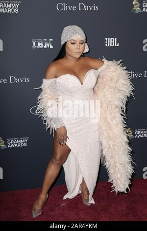 Lil' Kim  walking the red carpet at the Clive Davis' 2020 Pre-Grammy Gala held at The Beverly Hilton Hotel on January 25, 2020 in Los Angeles, California USA (Photo by Parisa Afsahi/Sipa USA) Stock Photo