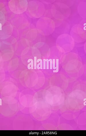 Defocused purple background with abstract bokeh bubbles for cell phone wallpaper or celebration and holiday card Stock Photo
