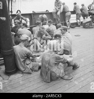 Departure of the Tabinta to the Netherlands Indonesia, Java, Cheribon ...