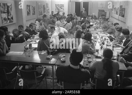 International Youth Congress in Anne Frankhuis. Overview of the youth conference Date: July 23, 1968 Keywords: congresses, youth Institution name: Anne Frank House Stock Photo