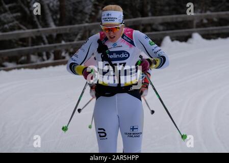 Cavalese e Moena, Italy, 26 Jan 2020, 117 nina virtanen (fin) during 47th Marcialonga  - Nordic Ski - Credit: LPS/Roberto Tommasini/Alamy Live News Stock Photo