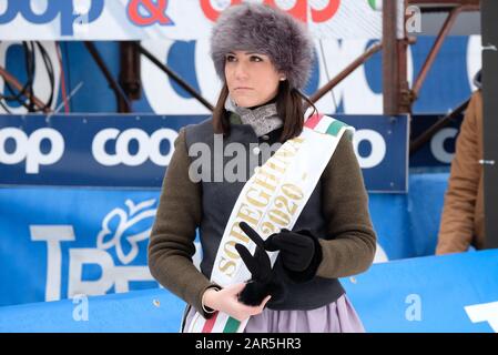 Cavalese e Moena, Italy, 26 Jan 2020, the soreghina of edizione 2020 of marcialonga during 47th Marcialonga  - Nordic Ski - Credit: LPS/Roberto Tommasini/Alamy Live News Stock Photo