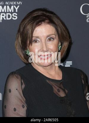 Nancy Pelosi walking the red carpet at the Clive Davis' 2020 Pre-Grammy Gala held at The Beverly Hilton Hotel on January 25, 2020 in Los Angeles, California USA (Photo by Parisa Afsahi/Sipa USA) Stock Photo