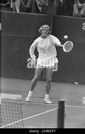 Dutch Tennis Championships 1968 Marijke Jansen gets an injection from ...