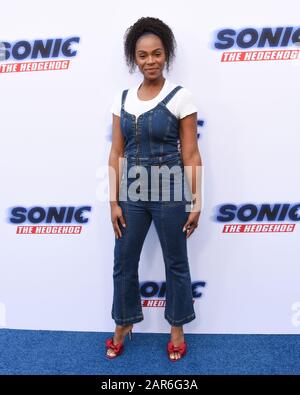 25 January 2020 - Hollywood, California - Tika Sumpter. 'Sonic The Hedgehog' Family Day Event held at the Paramount Theatre. Photo Credit: Billy Bennight/AdMedia /MediaPunch Stock Photo