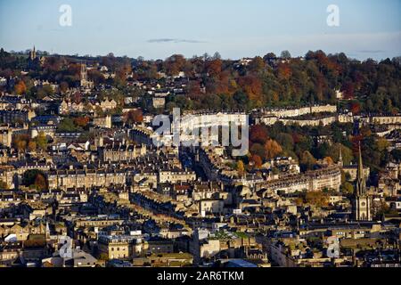 Bath in glorious Autumn colours Stock Photo