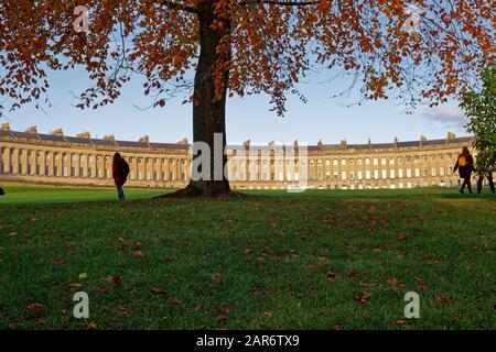 Bath in glorious Autumn colours Stock Photo