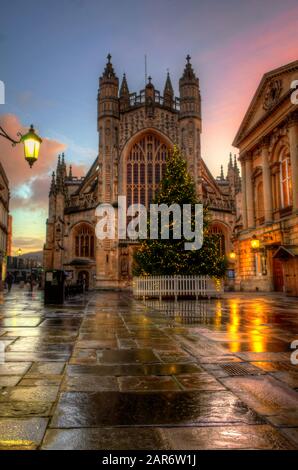 Bath in glorious Autumn colours Stock Photo