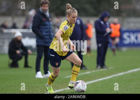 Romford, UK. 26th Jan, 2020.  Leonie Maier of Arsenal Women in action during the Women's FA Cup match between West Ham United and Arsenal at the Rush Green Stadium, Romford, London on Sunday 26th January 2020. (Credit: Jacques Feeney | MI News) Photograph may only be used for newspaper and/or magazine editorial purposes, license required for commercial use Credit: MI News & Sport /Alamy Live News Stock Photo