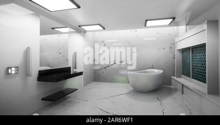 Bathroom Archviz Stock Photo