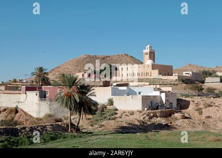 Berber village Matmata in southern Tunisia. Stock Photo