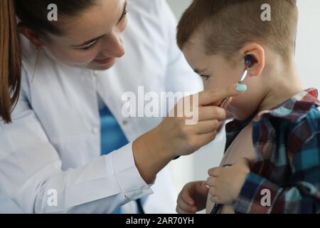 Smiling family doctor Stock Photo