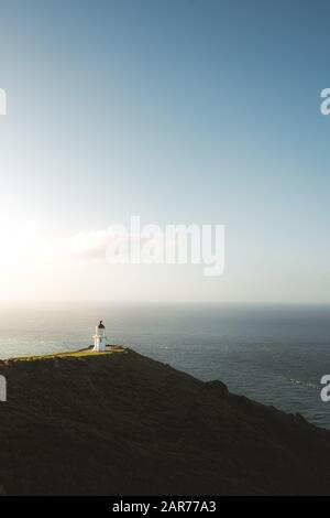 Cape Reinga lighthouse, New Zealand Stock Photo