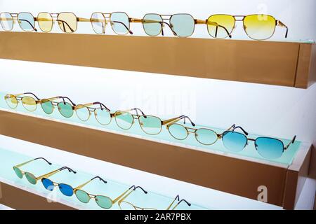 Miami Beach Florida,shopping,pop-up store,eyewear sunglasses,shopping,display sale,FL191231098 Stock Photo