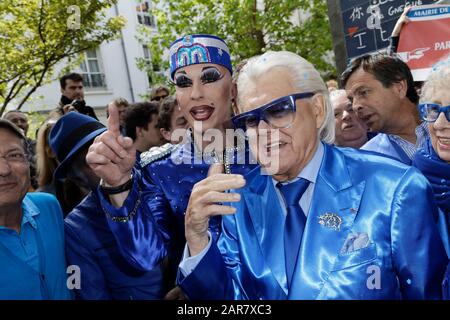 Paris, France. 26th Jan, 2020. The famous cabaret director Michou whose real name Michel Georges Alfred Catty died at 88 years old. Stock Photo