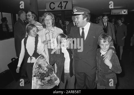 The freed crew of the hijacked KLM Boeing 747 Mississippi returns from ...